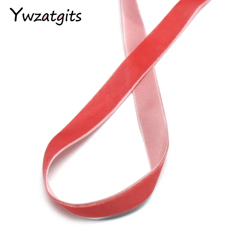 Ywzatgits 3 ярдов/партия 15-16 мм многоцветные бархатные ленты отделка швейная ткань DIY рукоделие украшения аксессуары YT0603
