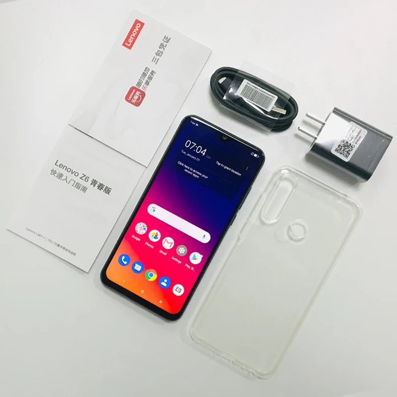 Lenovo Z6 Lite смартфон с 6 3 дюймовым дисплеем восьмиядерным процессором Snapdragon 710 ОЗУ ГБ