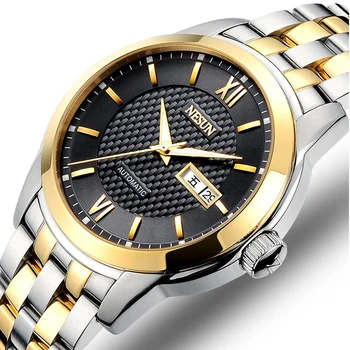 

Nesun Men's Watches Luxury Brand Japan MIYOTA Automatic Mechanical Movement Clock Sapphire Stainless Steel Watch Men N9203G-1