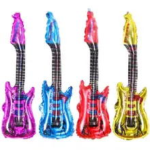 4 шт./партия необычная надувная электрическая игрушечная гитара вечерние полезные псевдо музыка надувная пляжная воздушная игрушка рок-ролл гитара для детей