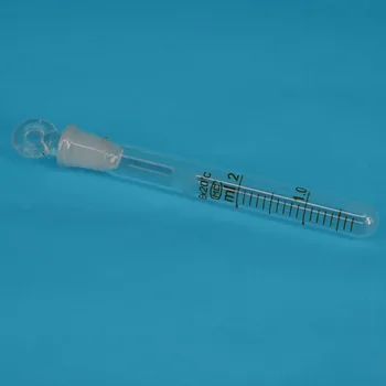 

2ml Graduated Line Lab Clear Glass Test Tube Round Bottom with Stopper Glassware