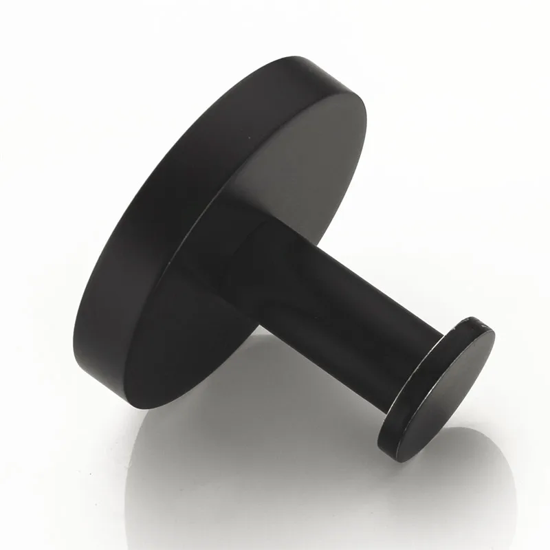 SUS 304 крючок для халата из нержавеющей стали Черный Роскошный Матовый Черный крючок для полотенец настенное крепление квадратное полотенце накидка халат шляпа дверная вешалка