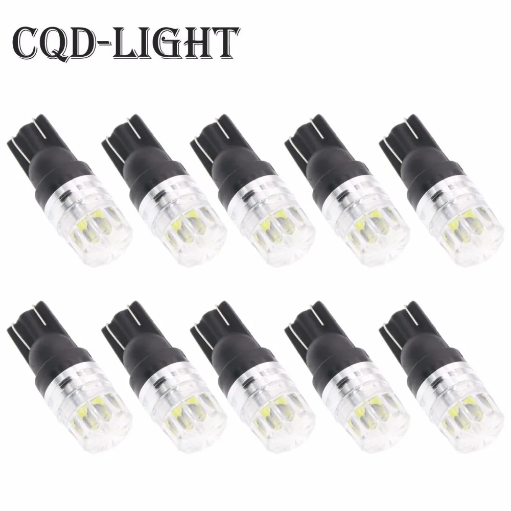 

LCARED 10PCS/lot Led Car 12v Lampada Light T10 5050 Super White 194 168 w5w T10 Led Parking Bulb Auto Wedge Clearance Lamp