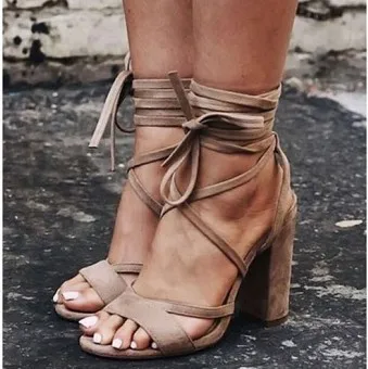 

POADISFOO Cross-border supply models summer new high-heeled strap sandals large size women's shoes.CBSL-SL2018200