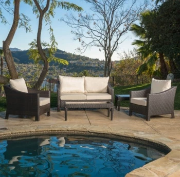 

Hot sale affordable garden furniture patio leisure sofa wicker couch set
