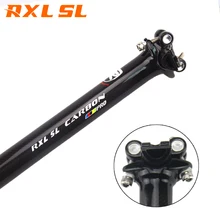 RXL SL велосипедные карбоновые подседельные штыри 27,2/30,8/31,6 мм, подседельная штырь для шоссейного велосипеда, углеродный черный, 3K Глянец 350/400 мм, MTB велосипедная подседельная штырь