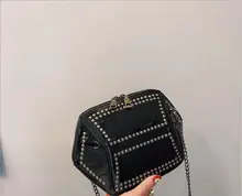 Fashion 2018 Dámské Messenger tašky Mini taška s řetězcem Sequined Ženy Ramenní tašky kabelka svatební dámy party goodbag