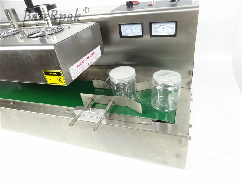 DL-300A/B Desktop stainless steel Continuous Induction Sealer,BateRpak Electromagnetic induction sealing machine,25-50/50-120mm