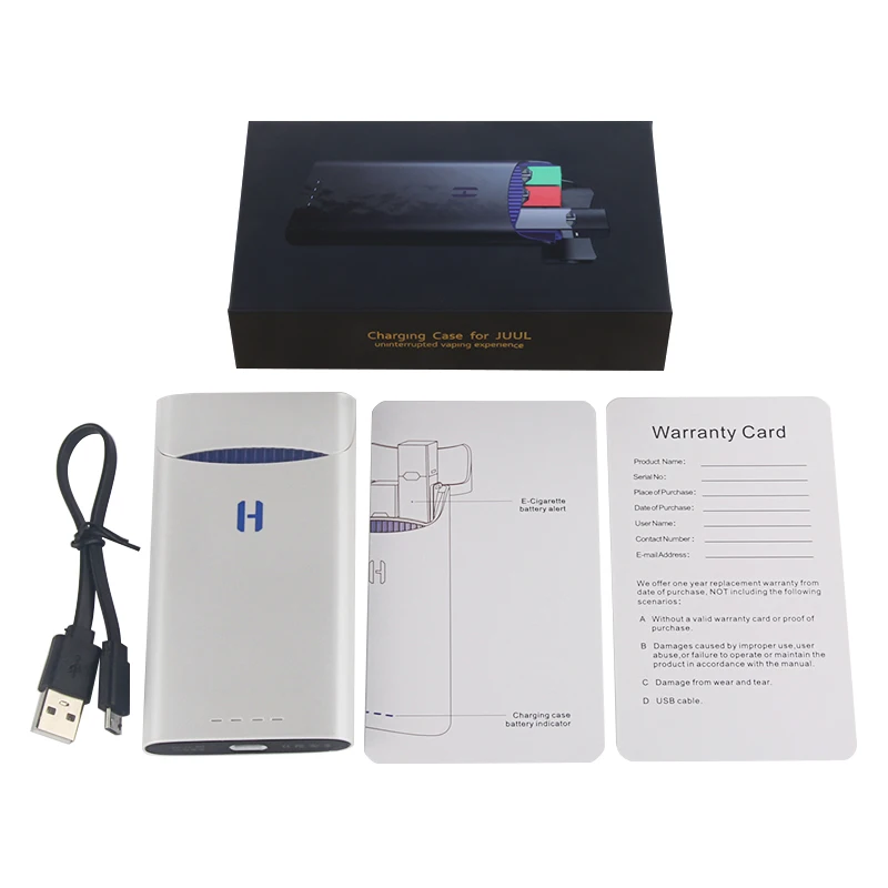 Kingfish Hlppo ONE box Mods 1500mah battery charging box compatible for JUUL vape e cig more quantity to receive custom color Kingfish Hlppo ONE box Mods 1500mah battery charging box compatible for JUUL vape e cig more quantity to receive custom color