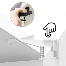 10 шт./партия, защита для детей, замок для безопасности ребенка, замок для ящика шкафа, замок для безопасности ребенка, невидимая защелка для ящика шкафа