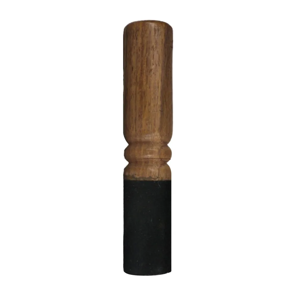 

Tibetan Hard Wood Singing Bowl Leather-Wrapped Striker Mallet Wood Striker Art Craft Vintage stick Hammer Home Decorative #24/6