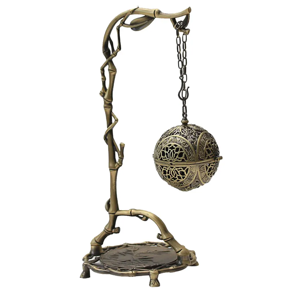 Chinese Dragon Hanging Backflow Incense Burner Home Air Purification~Bronze Incense Burner Holder
