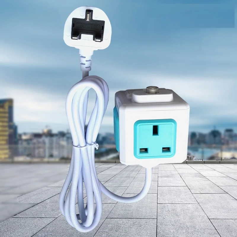 13A UK smart plug powercube Extension socket Dual USB outlet UK plug