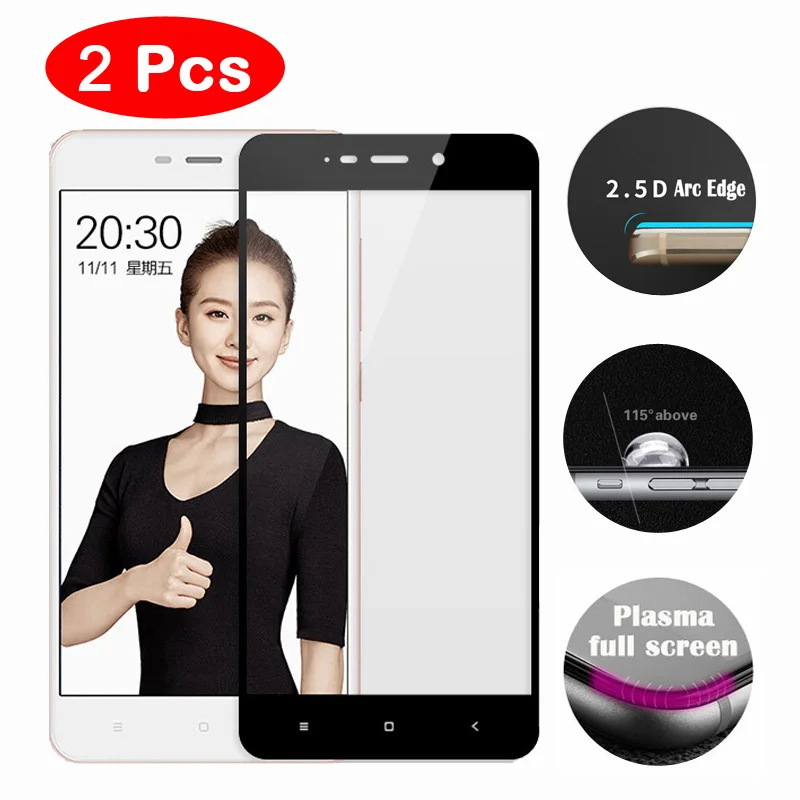 

Icoque 2Pcs Glass for Xiaomi Redmi 4x Redmi 4 Pro 4a Tempered Glass Redmi4x Glass for Xiaomi Redmi 4x Redmi 4a Screen Protector