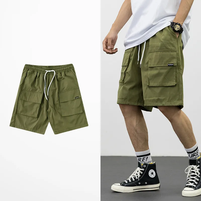 Японские военные Стиль шорты Для мужчин модные дизайнерские разгрузочные жилеты Пять точка короткие мужские брюки скейтборд хип-хоп шорты