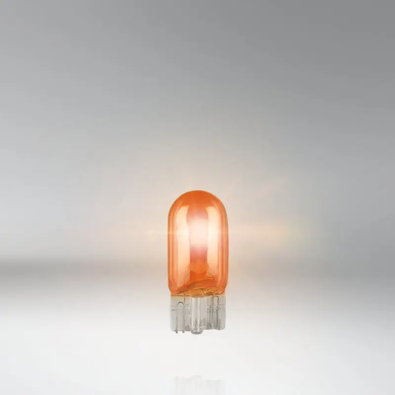 10 шт. OSRAM T10 2827 Amber 12V 5W W5W желтая линия 2300K интерьерный светильник поворотные сигнальные лампы OEM Автомобильные галогенные лампы