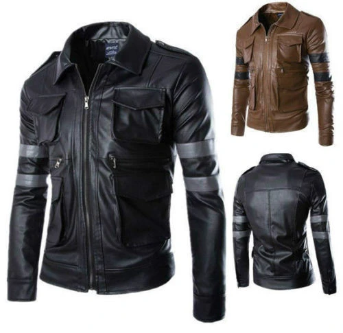 Resident Evil 6 Leon Scott Kennedy Game Jaqueta De Couro Masculina Cosplay Costume Leather Coats Jacket Coat Jacket Men Coated Meshjacket Cardigan Aliexpress