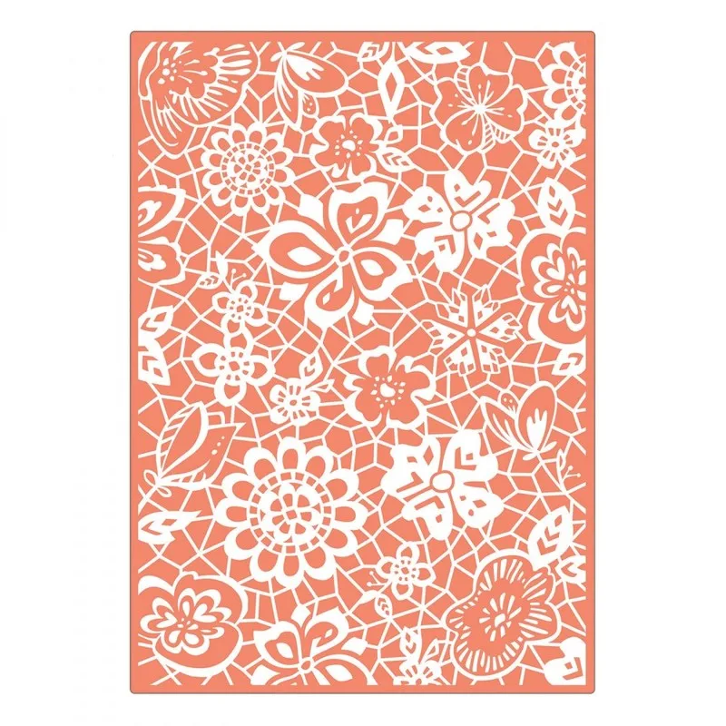 2019 3D DIY New Metal Cutting Dies and Scrapbooking For Sizzix Paper Making Botanical Lace Embossing Stamps Frame Card Craft Set