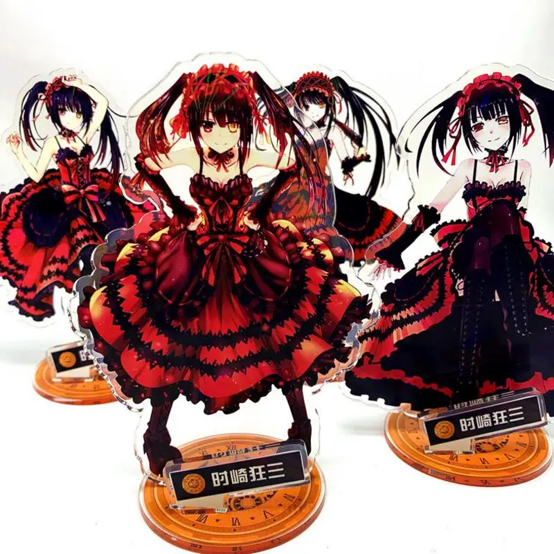 

1 Pc new Cartoon Anime Date A Live Kurumi Tokisaki acrylic stand figure model plate holder cake topper anime toys gift