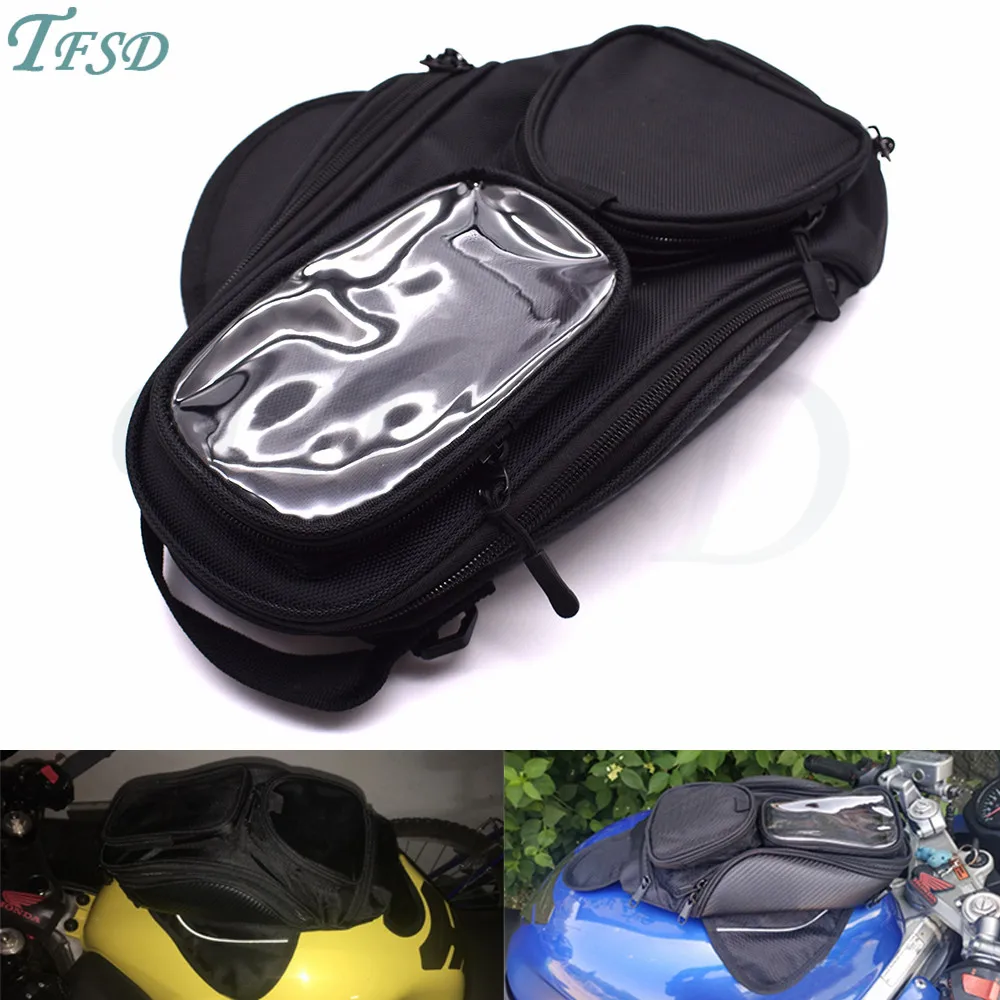 

new waterproof moto fuel tank bag magnetic motorcycle saddle bag backpack mobile phone navigation For Yamaha FZ6 FZ6R FZ8/ XJ6