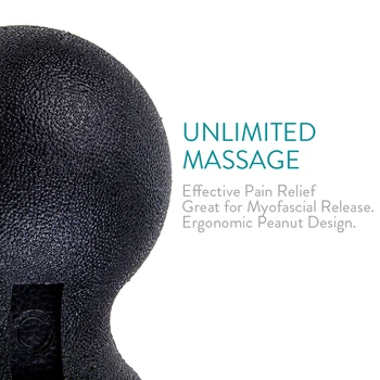 EPP Fitness Peanut Massage Ball Set Lacrosse ball for Shoulder Back Legs Rehabilitation Therapy