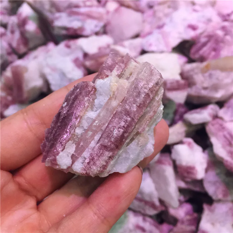 

Natural Red Tourmaline Crystal Stone Mineral Specimens Reiki Healing Rock Stones Cluster Collection Stone
