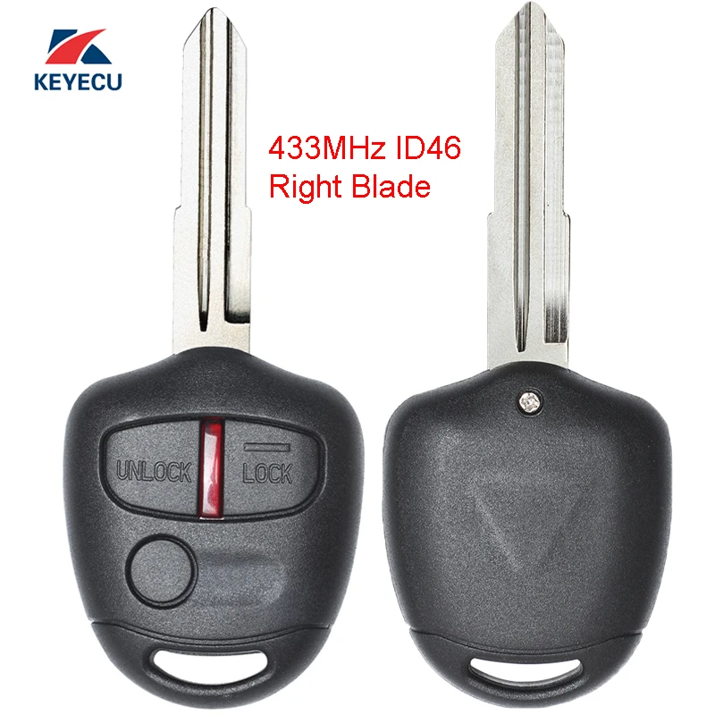 KEYECU Replacement Remote Key Fob 3 Button 433MHz ID46 Chip for