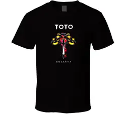 Новинка TOTO Face Symbol Rock Band Винтажная футболка черная белая футболка Мужская Бесплатная доставка