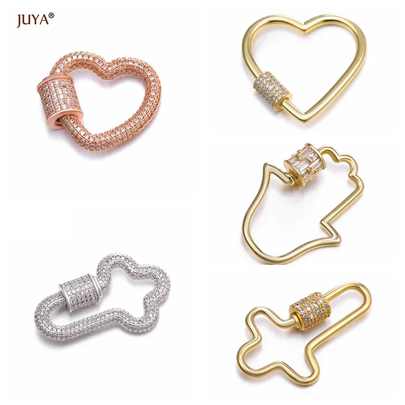 Роскошный материал для изготовления украшений циркониевые хрустальные спиральные застежки Подвески Аксессуары для ожерелья Изготовление ювелирных изделий DIY