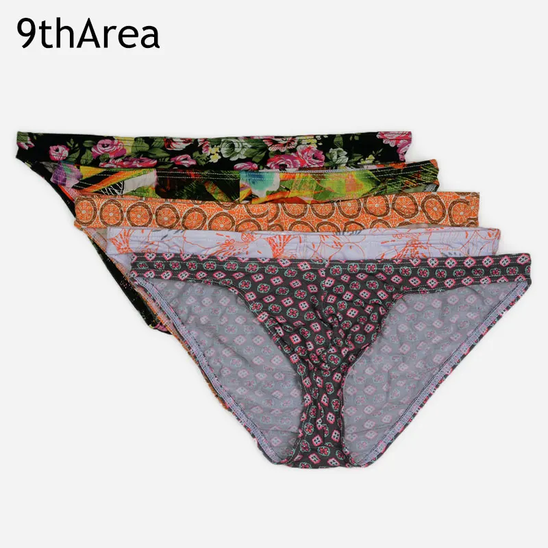 9 tharea Мужское нижнее белье мужские трусы плавки 3 Pack Модные красочный узор