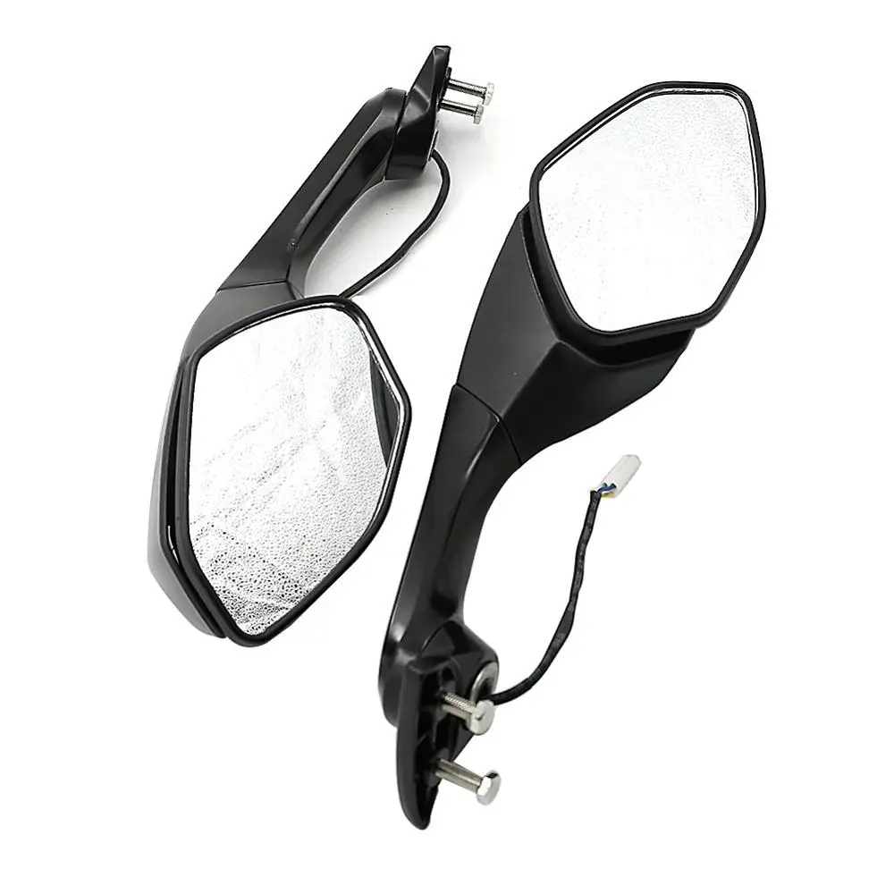 Motorcycle Accessories Pair Rearview rear view Mirrors Side Back Mirrow With Head LED Light For Kawasaki Ninja ZX10R ZX-10R ZX