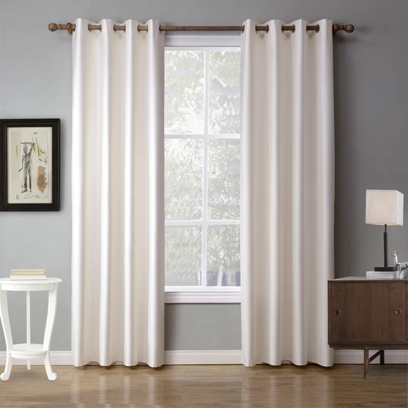 XYZLS европейские однотонные белые занавески s затемненные занавески оконные шторы cotinas для спальни гостиной домашний декор