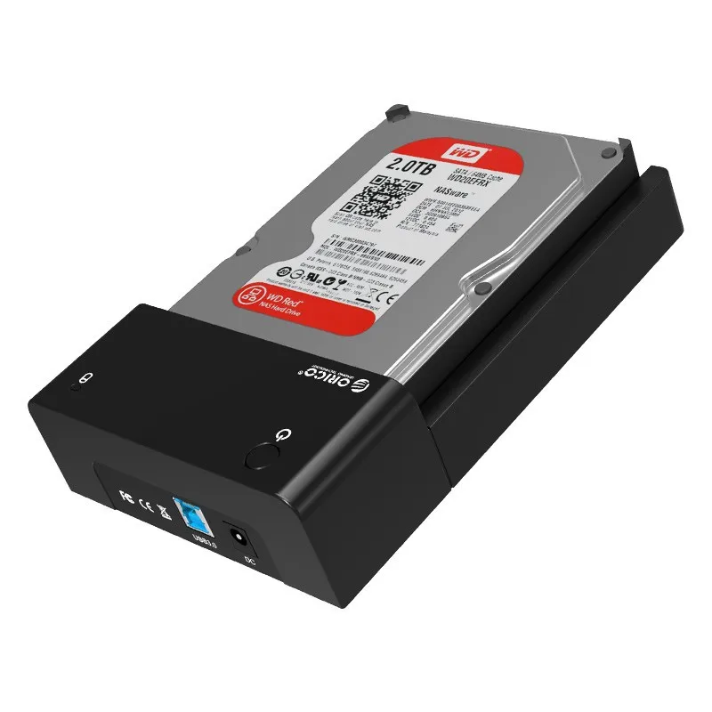 ORICO 6518SUS3 Инструмент Free USB 3,0 & eSATA 2,5 "и 3,5" SATA жесткий диск док-станции для 2,5 дюймов и 3,5 дюймов HDD-черный