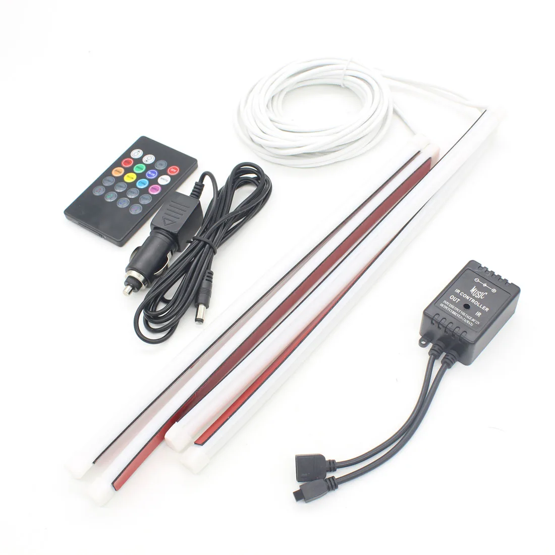 

Car Music Remote Voice Control GRB LED Ambient Interior Lighting Lamp LED Strip Decorative Mood Light Equalizer Car Styling