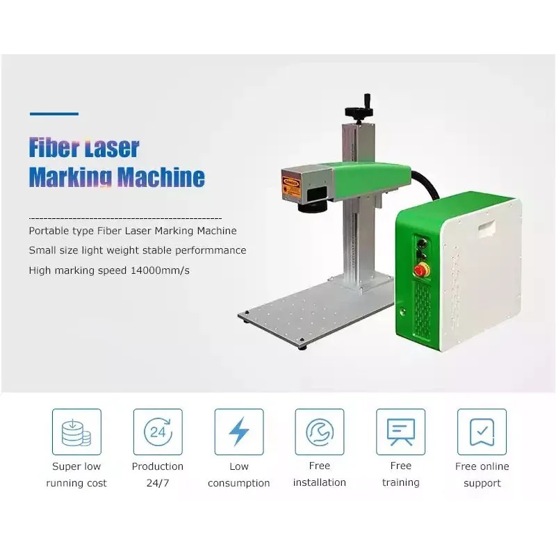 20W Laser Animal Ear Tag Laser Marking Machine Diy Fiber Laser Marking Machine