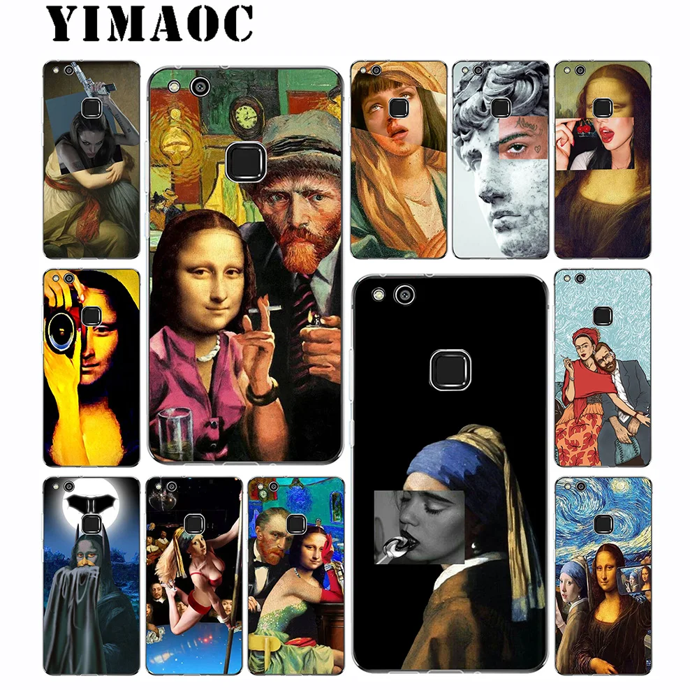 YIMAOC Mona Lisa Van gogh мягкий чехол для huawei mate 30 20 P30 P20 P10 P9 P8 2015 2016 2017 P Smart Lite Pro |
