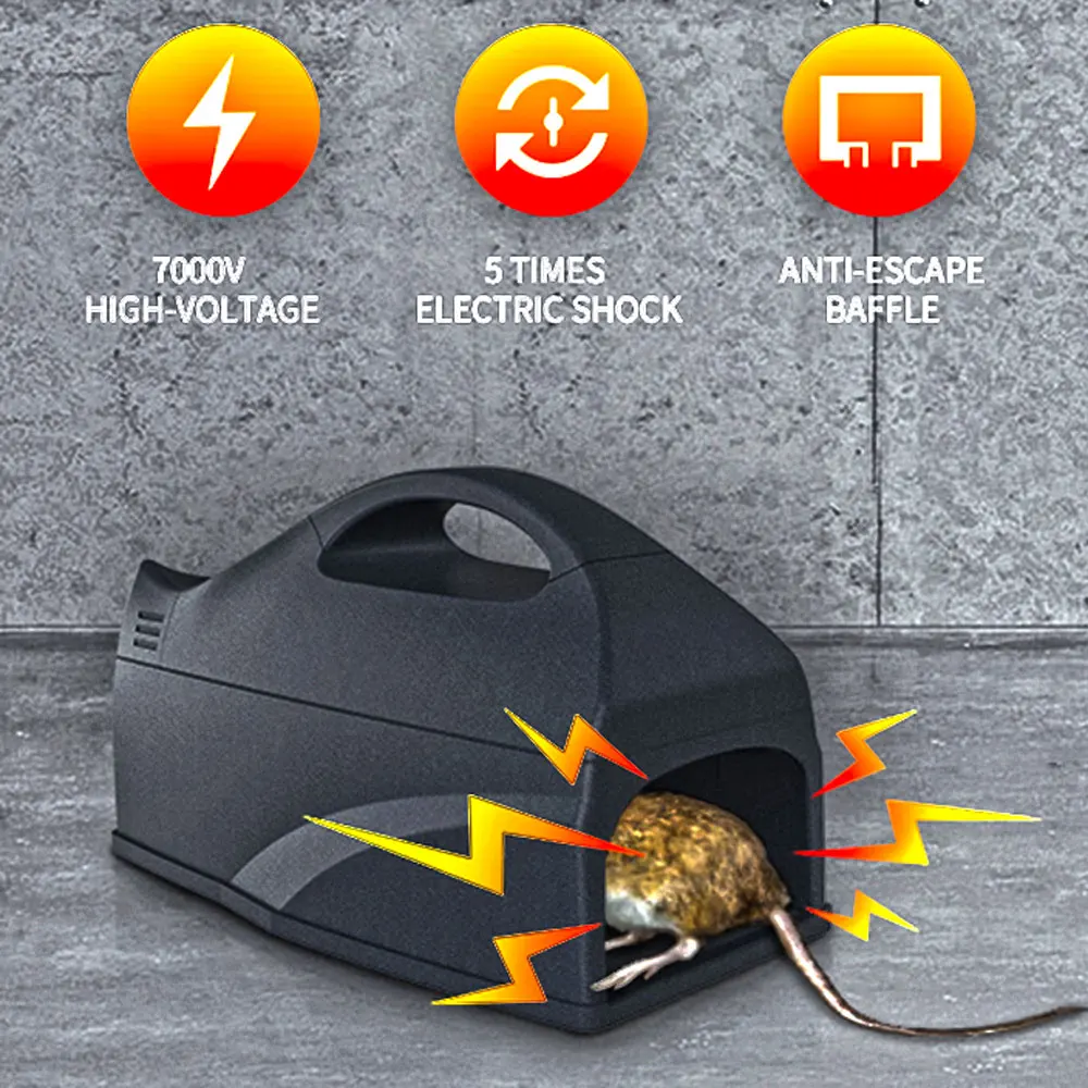 

1Pcs Electric Mouse Rat Trap Mouse Killer Electronic Rodent Mouse Zapper Trap Humane Rodent Mousetrap Device