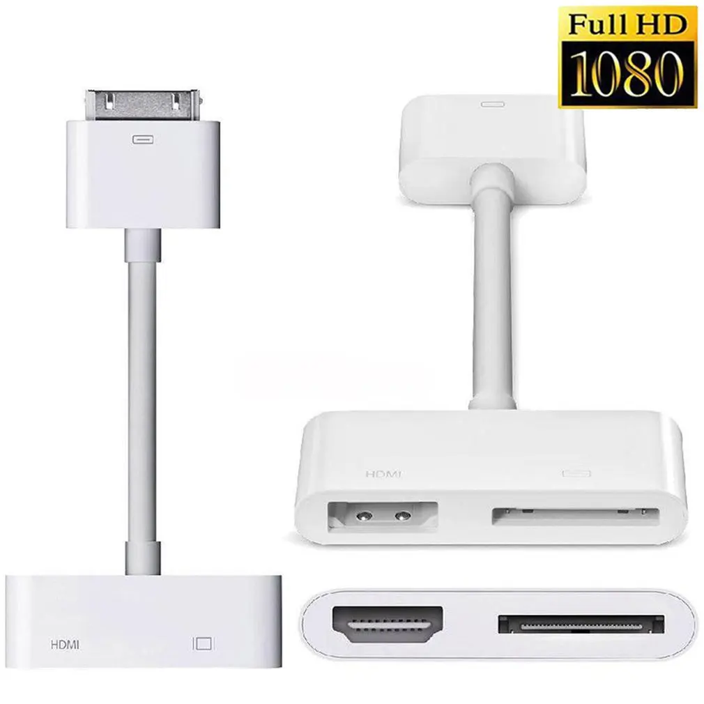 

30 Pin To HDMI Digital AV Adapter For Apple For iPad 2 3 For iPhone 4s 4 For iPod Touch 4th Universal Electronics Accessories