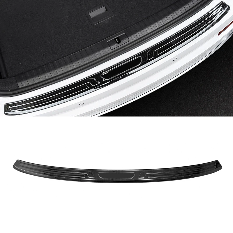 

For Audi Q3 2019-2020 Stainless Steel external Rear Trunk Boot Bumper Guard Plate Protector Molding 1pcs