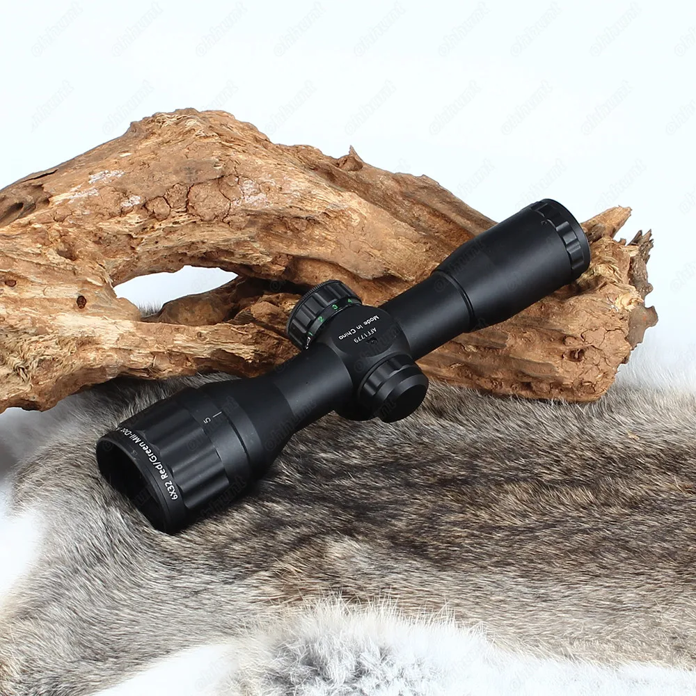 LEAPERS 6X32 AO Classic Compact Hunting Optics Riflescopes Illuminated Mil Dot Reticle Tactical Sight With Sunshade Rifle Scope (12)