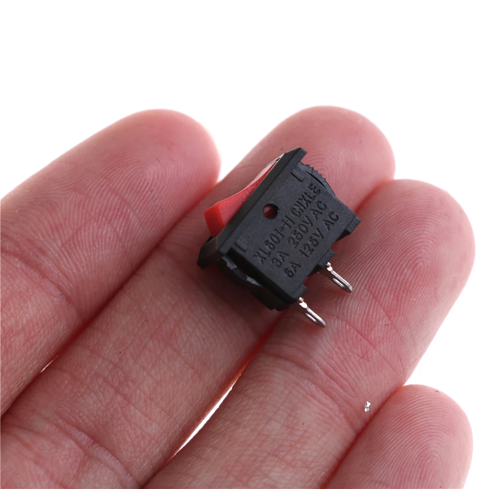 10 шт./лот Клавишные переключатели 2 Pin 10x15 мм SPST вкл/выкл паяльный терминал лодка