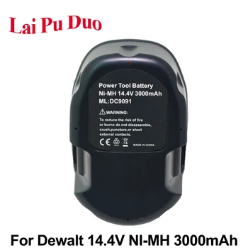 

For Dewalt DC9091 14.4V 3.0Ah NI-MH Rechargeable Power Tool Battery For DW054K-2,DCD930VX,DE9502,DW9091,DE9094,DW928K-2