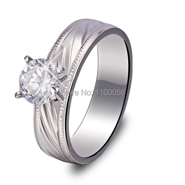 De diamantes De imitación para hombre y Mujer, Joyas De Plata italiana Bague, Anillos De Acero Inoxidable para Anillos De Cristal JH1510|cristal ring|anillos mujerbague femme - AliExpress