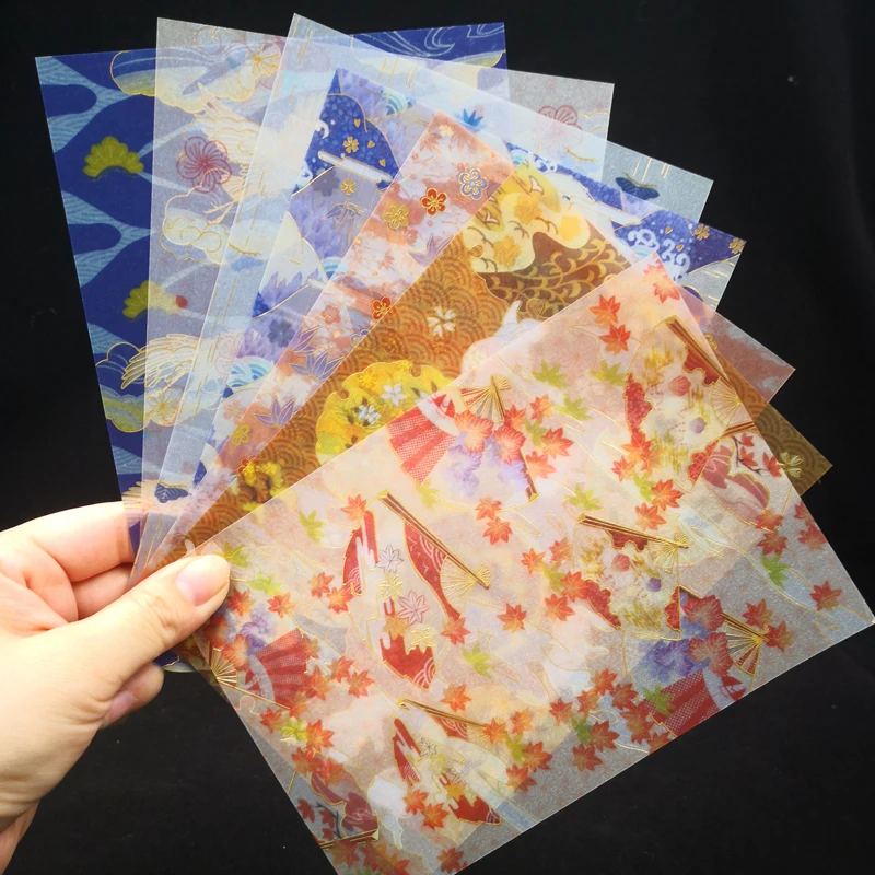 

ZFPARTY Vintage Background Vellum Stickers for Scrapbooking DIY Projects/Photo Album/Card Making Crafts