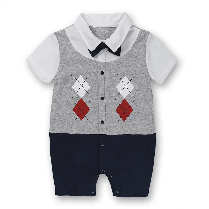 Деловой костюм для мальчиков, комплект для малышей, одежда для детей 3, 6, 9, 12, 18 месяцев, одежда боди для малышей Одежда для маленьких мальчиков