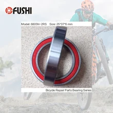 6805N-2RS الفولاذ تحمل 25*37*6mm (1 قطعة) ABEC-3 6805N روبية دراجة bb قوس أسفل 25 37 6 الكرات محامل السيراميك