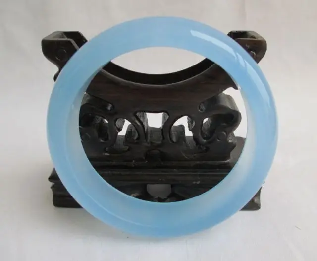 

Exquisite Chinese fashion beautiful blue jade bracelet 55-63