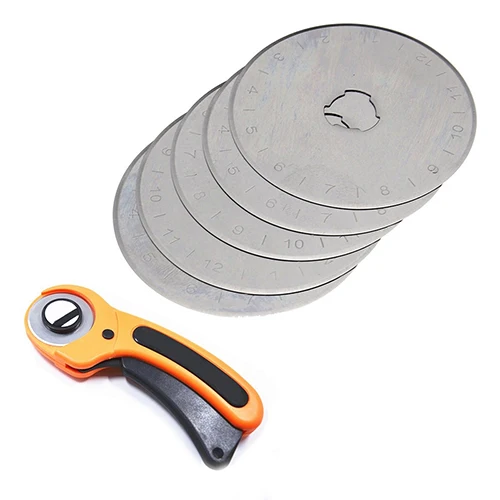 5 Pcs Rotary Cutter Blades 45mm Small Round Blade for Cloth Sewing