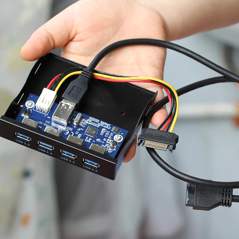 4 منفذ usb3.0 اللوحة الأمامية enpanding واجهة الكمبيوتر usb للكمبيوتر القرص المرن