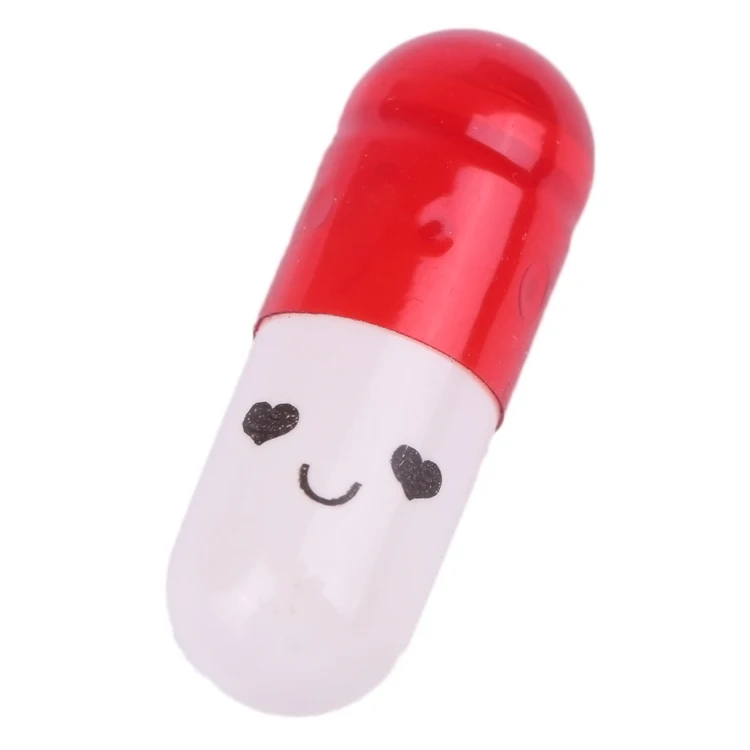 

Love Blank Message Capsule Envelope Letter Paper for Children Pill Capsule Message Letter Kawaii Emoticon Smile Pill